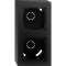 Gira AP-Gehäuse 2f + Rahmen Gira E2 Schwarz m 106209