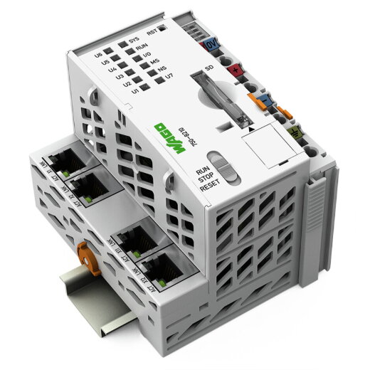 WAGO Controller PFC200 2. Generation 4 x ETHERNET lichtgrau 750-8210