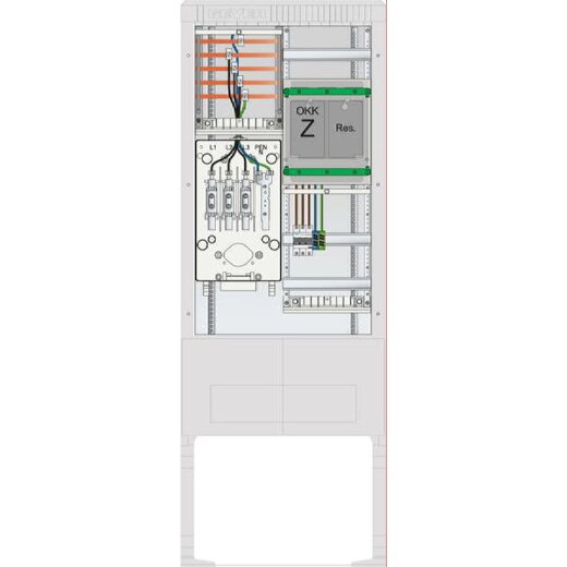 ABN Zähleranschlusssäule 1 eHz 5p IP54 ZP-Abd. HAK SZ175EE1515