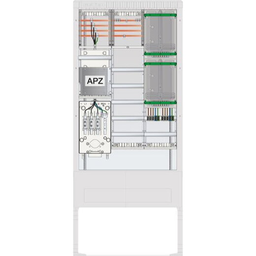 ABN Zähleranschlusssäule 2ZP Vert.5R APZ 4p HLAK 25qmm ZP-A. HAK SZ207ZA2403R