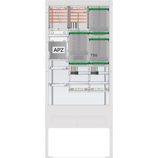ABN Zähleranschlusssäule 2ZP TSG APZ 5p HLAK 25qmm IP54 ZP-Abd. SZ207ZA2511