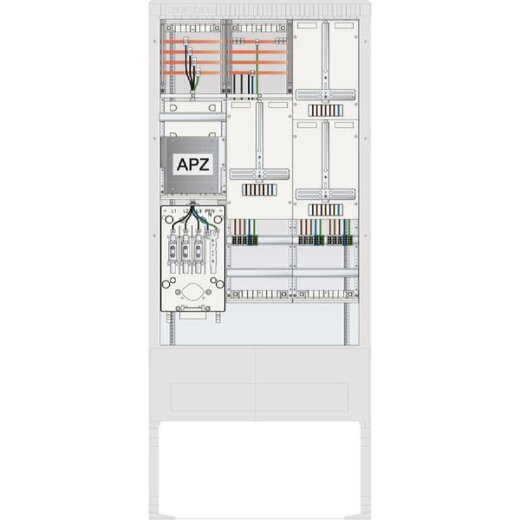 ABN Zähleranschlusssäule 3ZP APZ 4p HLAK 25qmm HAK SZ207ZA3402