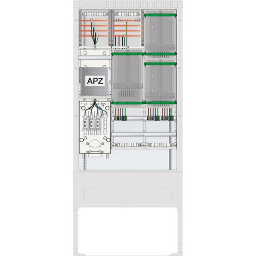 ABN Zähleranschlusssäule 3ZP APZ 4p HLAK 25qmm IP54 ZP-Abd. HAK SZ207ZA3403