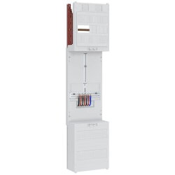 ABN Zählerfeld 3Pkt 1Z 4p mit Klemmstein 250x1050mm...