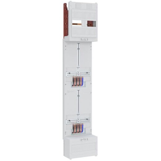 ABN Zählerfeld 3Pkt 2Z 4p mit Klemmstein 250x1200mm Z18ZZ2400