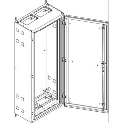 ABN Wandgehäuse schutzisoliert IP55 590x1440x340mm...