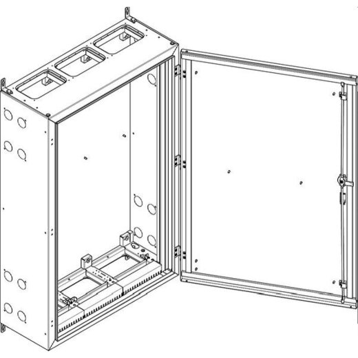 ABN Wandgehäuse geerdet IP55 840x1290x340mm NT38E