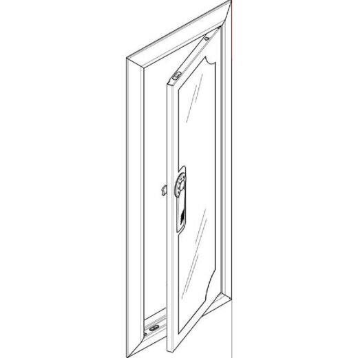 ABN ESPRO Blendrahmen mit Sichttüre GBRU14TS f. UP-Flachverteiler 1x4reihig GBRU14TS
