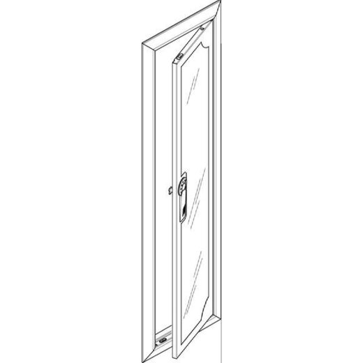 ABN ESPRO Blendrahmen mit Sichttüre GBRU16TS f. UP-Flachverteiler 1x6reihig GBRU16TS