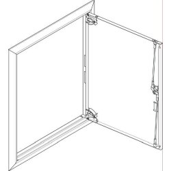 ABN ESPRO Blendrahmen mit Volltüre GBRU25T f....