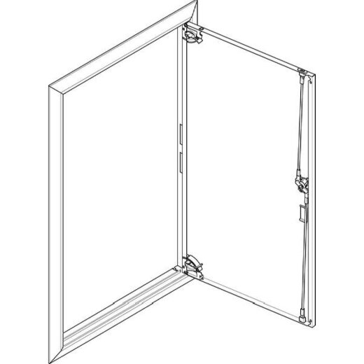 ABN ESPRO Blendrahmen mit Volltüre GBRU27T f. UP-Flachverteiler 2x7reihig GBRU27T