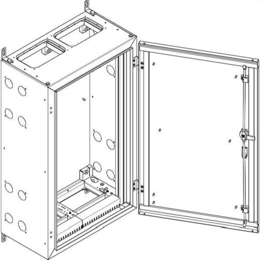 ABN Wandgehäuse geerdet IP55 590x990x340mm NT26E