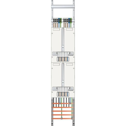 ABN Zählerfeld 3Pkt 2Z Klemmstein/ZSK 5polig 250x1350mm Z19520