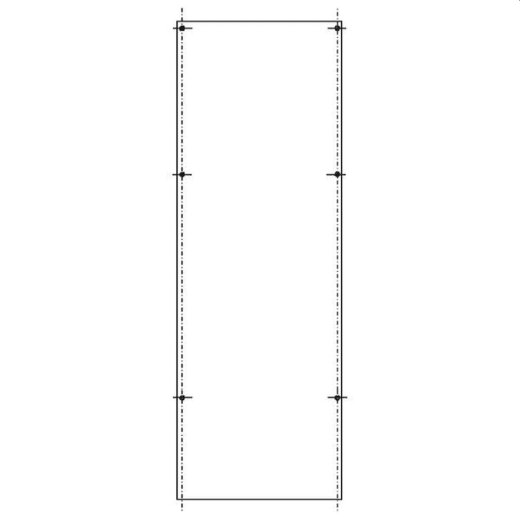 ABN PVC-Montageplatte SY47434M f.SL162 800x276mm SY47434M