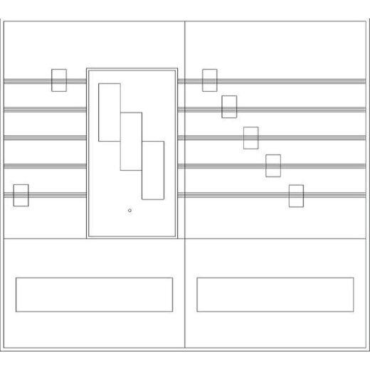 ABN Sammelschienenfeld PAR264N 2-f.1xNH00 3-p. PAR264N