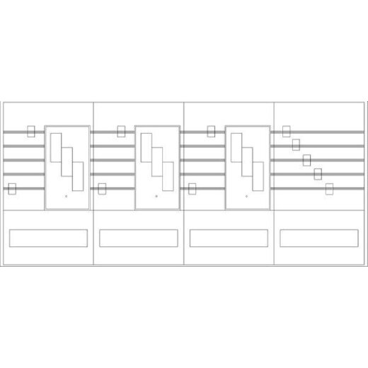 ABN Sammelschienenfeld PAR464N 4-f.3xNH00 3-p. PAR464N