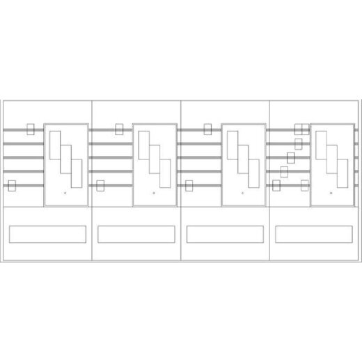 ABN Sammelschienenfeld PAR463N 4-f.4xNH00 3-p. PAR463N