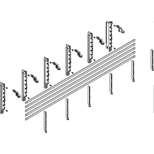 ABN Sammelschienenmodul MTSC52515 40mm m.CU 12x5mm 5-p.EBM 70mm MTSC52515