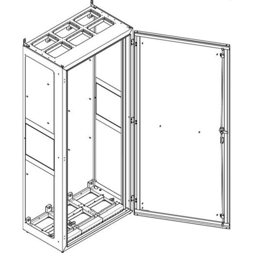 ABN Standgehäuse NS312EB BxHxT:840x1890x500mm-offen Br.3 NS312EB