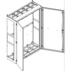ABN Standgehäuse NS512EB BxHxT:1340x1890x500mm-offen...