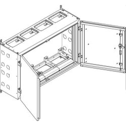 ABN Wandgehäuse NT44E BxHxT:1090x690x340mm NT44E
