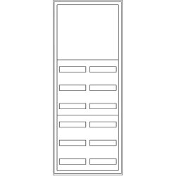 ABN Wandgehäuse SP29RK063 6RE REG/3RE Klemmen SP29RK063