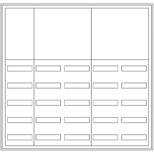 ABN Wandgehäuse SP58RK053 5RE REG/3RE Klemmen SP58RK053