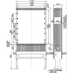 ABN ESPRO-Kabelverteilerschrank SL132VT Gr.2 H:1355mm...