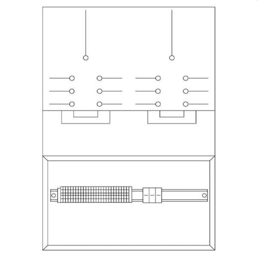 ABN Zählerwechselplatte WP520CD8 2ZP EON Bayern Werke WP520CD8