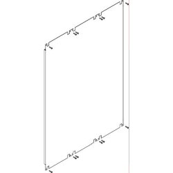 ABN Montageplattenfeld PMF370N 3-f.breit BauH:7 PMF370N