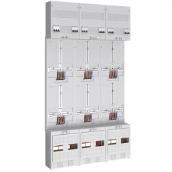 ABN Zählerplatz 3Pkt 6Z m.Hauptschalter 5-pol. Z39860