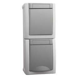 HHG Pacific Komb. Steckdose/Wechselschalter 90591098-DE...