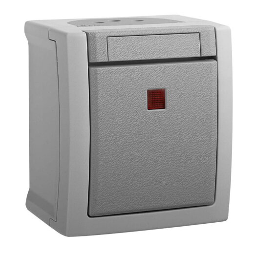 HHG Pacific Kontroll-/Ausschalter FR-AP IP54 90591023-DE beleuchtet rote Kalotte