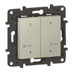 Legrand Szenentaster 863904 Niloe Step Netatmo 4-f.sd