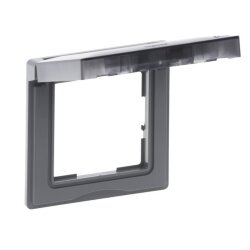 Legrand Rahmen SEANO 1-f.m.Klappdeckel IP44 in alu