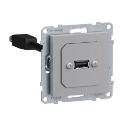 Legrand Datendose SEANO USB m.Kabel USB 3.0 15cm AL