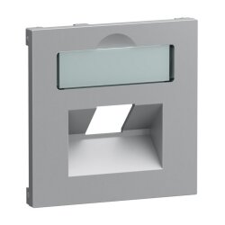 Legrand Abdeckung SEANO 1x RJ45 f.Datendosen alu