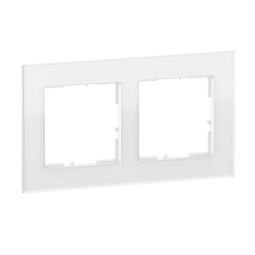 Legrand Rahmen SEANO Natura 2-f.White Glass