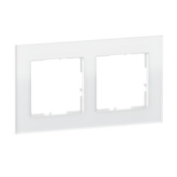 Legrand Rahmen SEANO Natura 2-f.White Glass