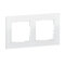 Legrand Rahmen SEANO Natura 2-f.White Glass