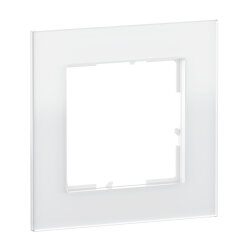 Legrand Rahmen SEANO Natura 1-f.White Glass