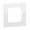 Legrand Rahmen SEANO Natura 1-f.White Glass