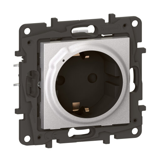 Legrand Steckdose SCHUKO 863720 Niloe Step Netatmo Alu