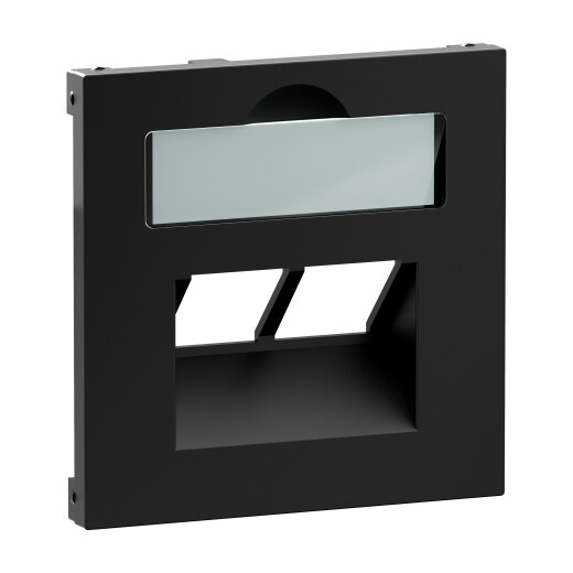 Legrand Abdeckung SEANO 2x RJ45 f.Datendosen sw