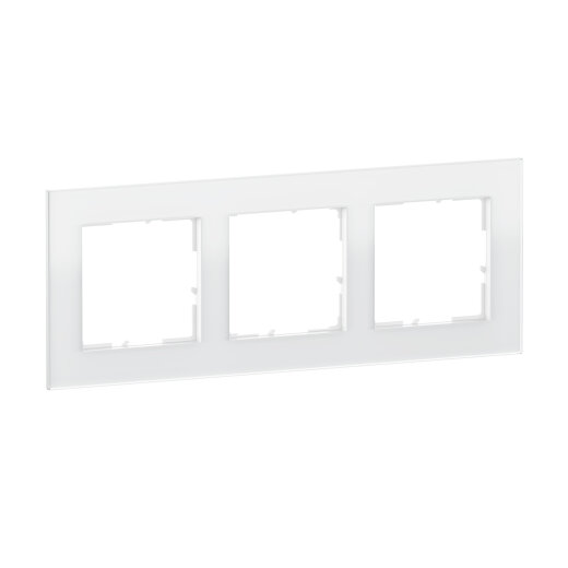 Legrand Rahmen SEANO Natura 3-f.White Glass