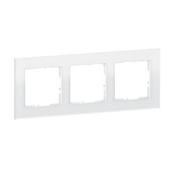 Legrand Rahmen SEANO Natura 3-f.White Glass