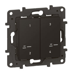 Legrand Szenentaster 863804 Niloe Step Netatmo 4-f.sw