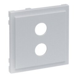 Legrand Abdeckung SEANO Lautsprecher 1-f.m.4mm-Buchse alu