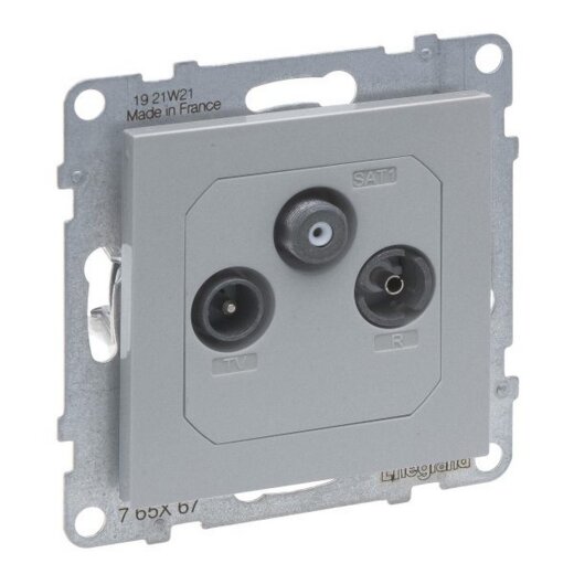 Legrand Einzeldose SEANO TV-R-SAT f.HD-TV alu