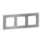 Legrand Rahmen SEANO+3-f.m.Brushed Steel